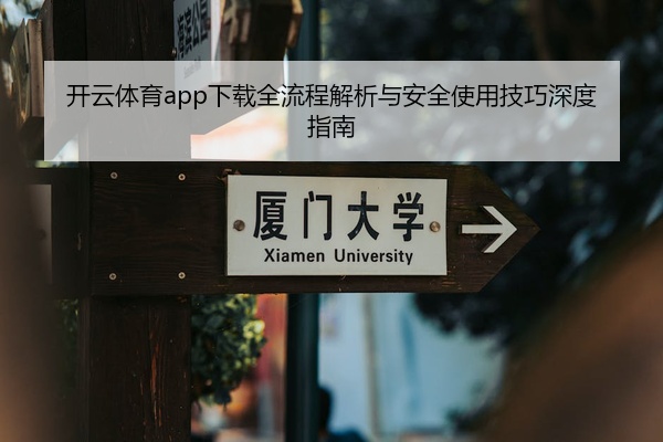 开云体育app下载全流程解析与安全使用技巧深度指南